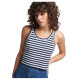 Superdry Γυναικεία αμάνικη μπλούζα Organic Cotton Vintage Ribbed Crop Vest Top